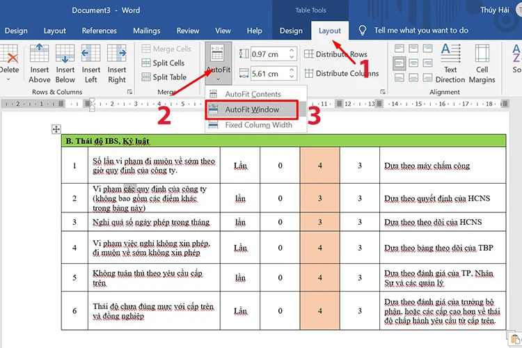 Cách chuyển Excel sang Word sử dụng lệnh Copy