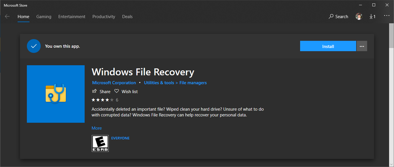 Cách khôi phục các tập tin bị mất hoặc bị xóa trên Windows 1 Cách khôi phục các tập tin bị mất hoặc bị xóa trên Windows
